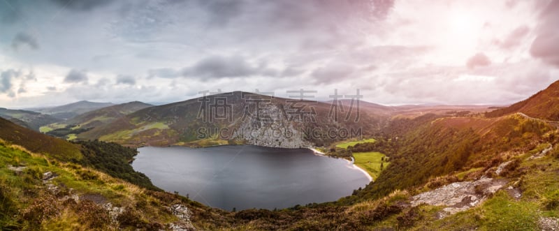 湖,泰河,吉尼斯,水,天空,美,水平画幅,山,无人,夏天