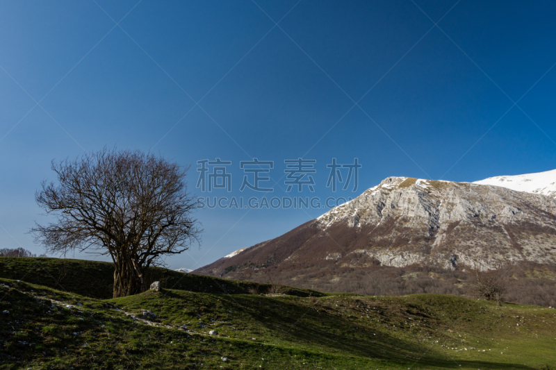 阿布鲁奇,夏天,山脉,莫利塞,拉奇奥,斯看诺,旅途,环境,云,自然美