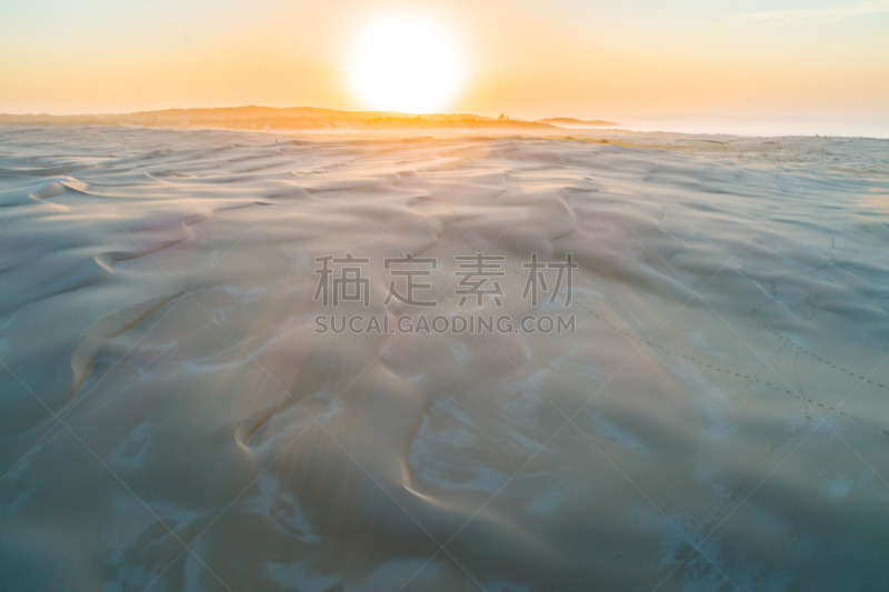 沙丘,自然美,在上面,新南威尔士,环境,无人机,沙漠,澳大利亚,户外,天空