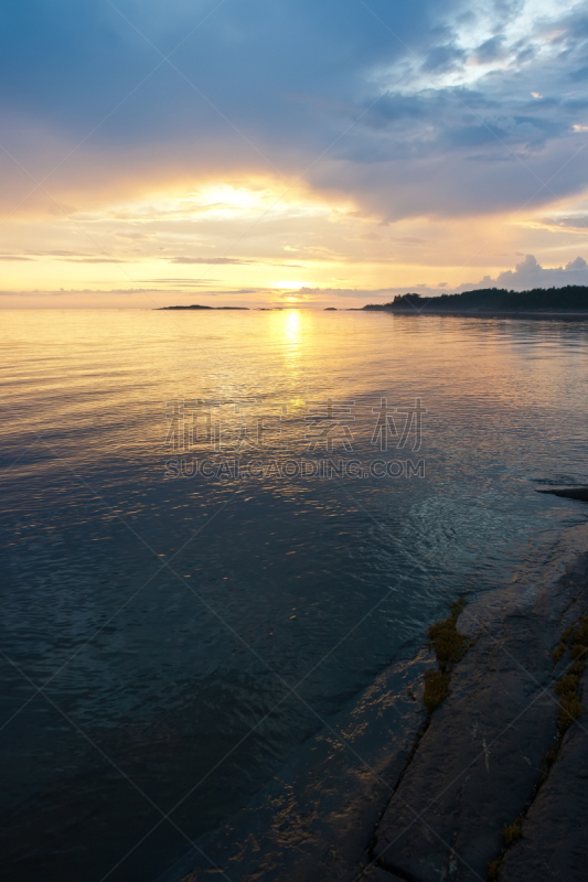 海洋,william barents,暮光之城系列,云景,曙暮光,黄昏,云,海岸线,波浪,夏天