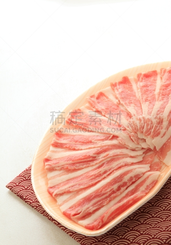 切片食物,猪肉,食品,垂直画幅,无人,白色背景,涮涮锅,肉,室内,静物