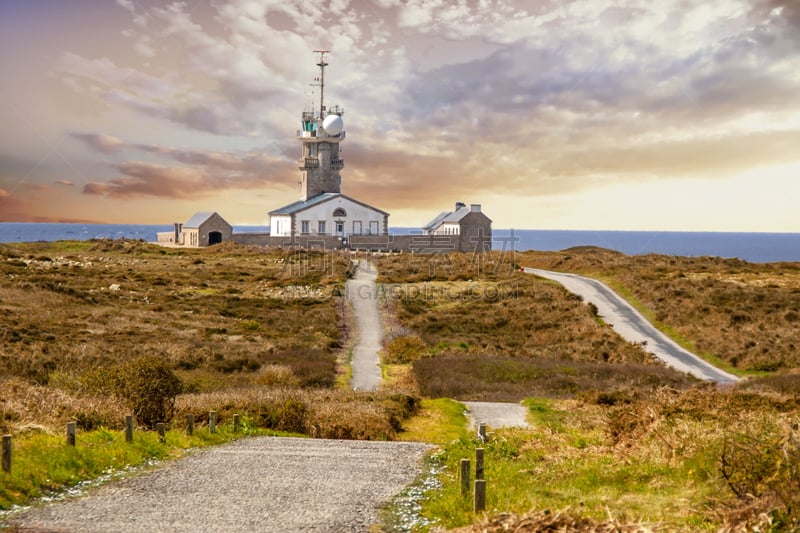 Pointe du Raz. Path to the semaphore. Brittany. Finistère