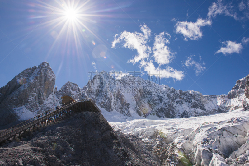 玉龙雪山,丽江,玉器,云南省,自然,水平画幅,山,雪,无人,户外