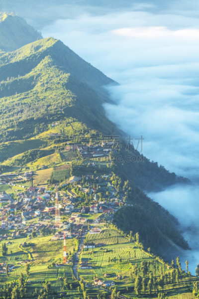 婆罗摩火山,山,印度尼西亚,塞梅鲁火山,滕格尔火山,bromo-tengger-semeru national park,东爪哇,爪哇,火山口,垂直画幅