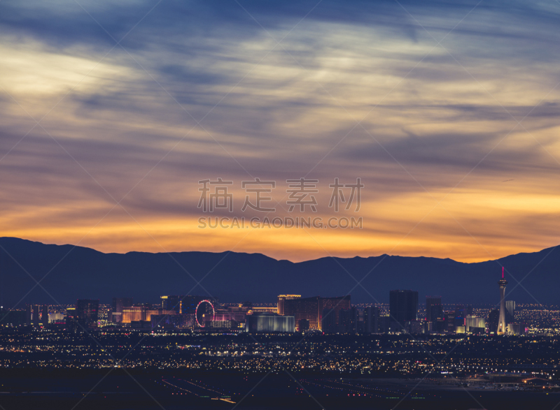斯翠普区,水平画幅,夜晚,无人,交通,曙暮光,户外,都市风景,多车道公路,霓虹灯