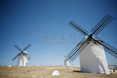 唐吉诃德,现代风车,传统,风,刀刃,磨坊,著名景点,古典式,农场,能源