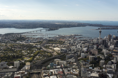 奥克兰,奥克兰海港大桥,waitemata harbour,天空塔,新西兰,水平画幅,无人,户外,多车道公路,摄影