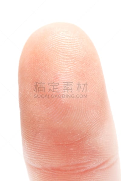 拇指,特写,指印,拇指指纹,指纹,垂直画幅,白色背景,人,背景分离