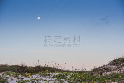 海滩,天空,海湾沿海,国家公园,水平画幅,云,沙子,无人,早晨,户外