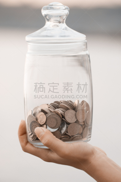 垂直画幅,税,金融,手,广口瓶,平和,退休,投资,对焦