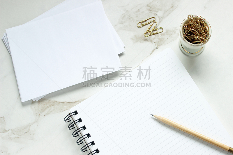 宾客名单,任务清单,书桌,家庭办公,办公室,留白,办公用品,回形针,水平画幅,无人