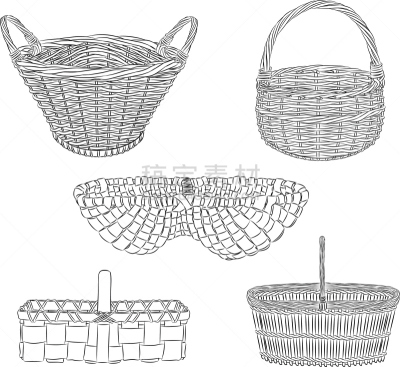 篮子,柳条,野餐篮,华丽的,空的,一个物体,美术工艺,食品,野餐,商业金融和工业