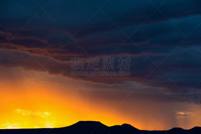 卡鲁镇,在上面,自然,暴风雨,水平画幅,地形,岩石,无人,英色伯格山,户外