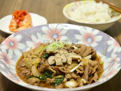 韩式烧牛肉,韩国食物,米果,米饼,韩语,筷子,水平画幅,形状,无人,传统