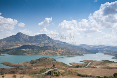 萨阿拉,水库,高架铁路铁轨,格拉扎列玛,s形,水,水平画幅,山,无人,户外
