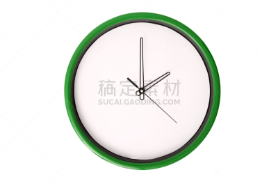 无人,钟,2点钟,水平画幅,核对时间,夜晚,早晨,白色背景,时间,背景分离