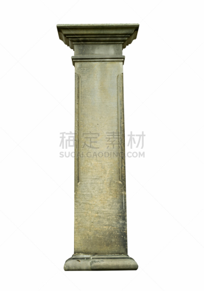石材,白色背景,自然立柱,底座,垂直画幅,褐色,古董,艺术,无人,古老的