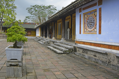 庭院,宫殿,建筑外部,油漆罐,承天顺化,顺化,台阶,水平画幅,无人,古老的