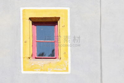 魏玛,外立面,窗户,一个人,窗框,正面视角,褐色,古董,水平画幅
