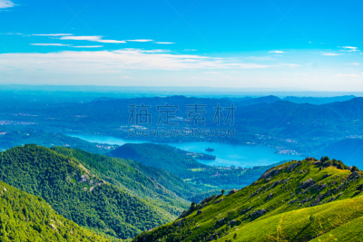 意大利,航拍视角,奥它湖,杜塞尔多夫,浪漫,斯特雷萨镇,著名景点,湖,屋顶,背景