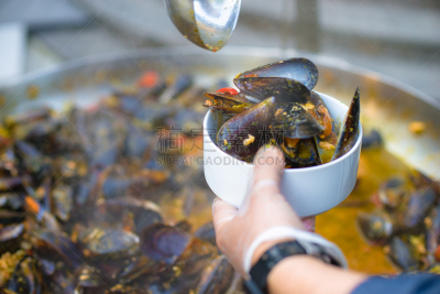 贻贝,穿衣服,特写,动物,晚餐,盘子,可爱的,健康食物,午餐,主厨