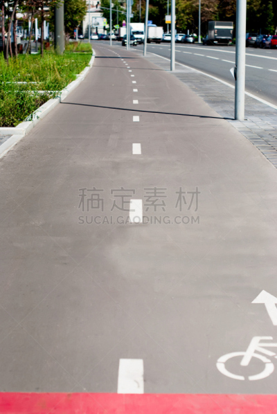 自行车道,路,街道,垂直画幅,公园,建筑,乌克兰,户外,城市,都市风景