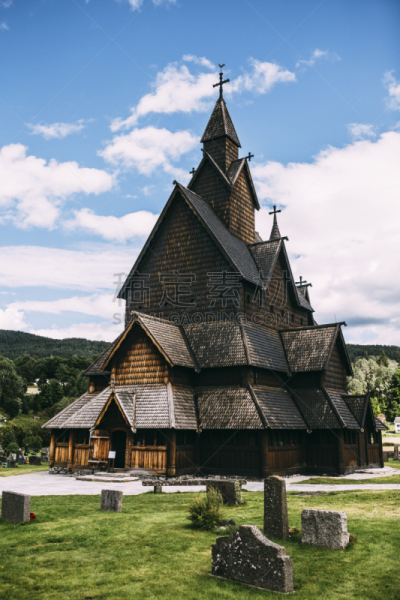 Borgund Stave Church in Lærdalen, Norway