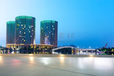 西湖,杭州,现代,广场,传统,办公大楼,浙江省,办公室,天空,水平画幅