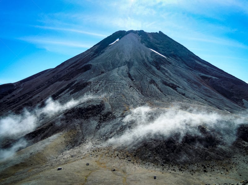 塔拉纳基山,火山,克雷格他,埃格蒙特国家公园,塔拉纳基大区,新西兰北岛,天空,美,国家公园,水平画幅