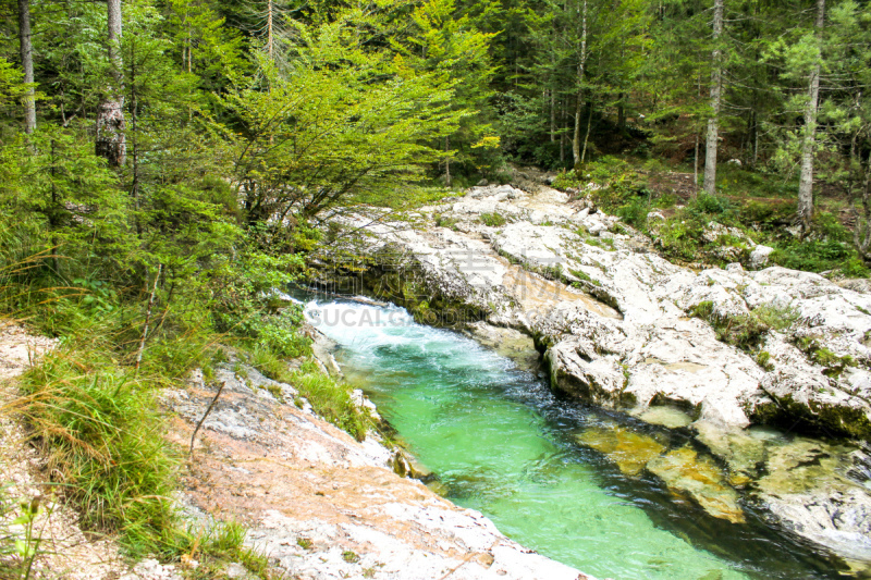 自然美,沟壑,环境,流水,湖,河流,瀑布,岩石,户外,julian alps