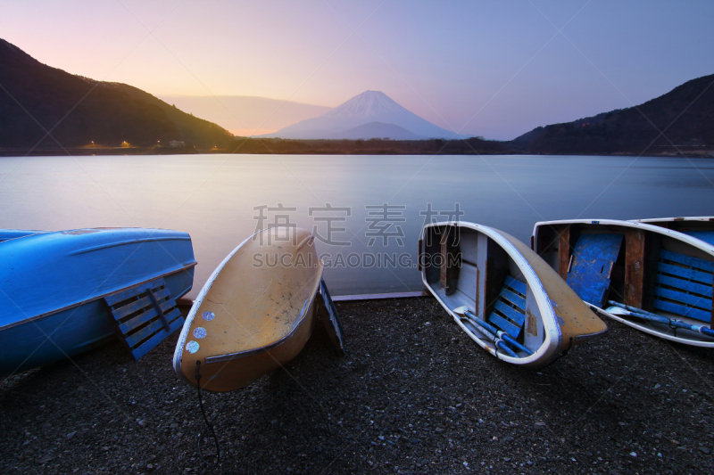 saiko lake,富士山,滨水,划艇,日本,自然美,风景,背景,旅行,日出