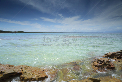 海滩,澳大利亚,肖尔黑文,水,天空,水平画幅,夏天,户外,干净,活力