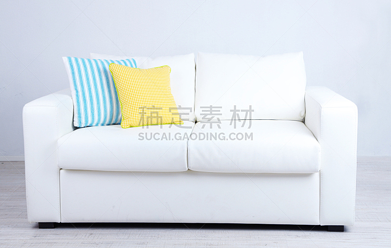 沙发,住宅房间,枕头,白色,室内,水平画幅,无人,起居室,装饰物,舒服