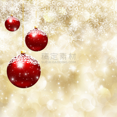 雪花,背景,圣诞球,雪,无人,瑞格·斯塔尔,方形画幅,庆祝,装饰