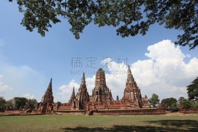 大城,泰国,帕西桑波特寺院,地名,水平画幅,建筑,无人,宫殿,暹罗猫,佛教