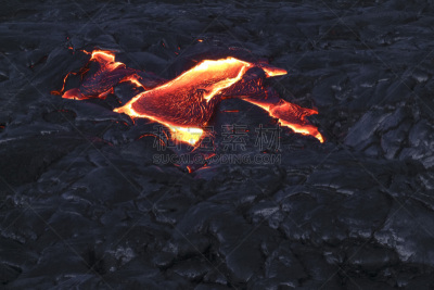 夏威夷大岛,热,熔岩,水,公园,几劳亚活火山,水平画幅,卡拉帕那,巨大的,泥土