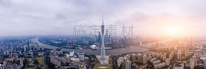 广州,国际著名景点,商务,云,广州国际金融中心,广州大剧院,现代,著名景点,河流,户外