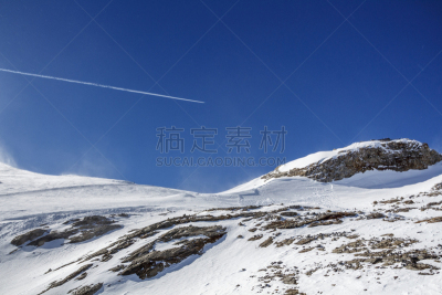 奥地利,冰河,2015年,hintertux,（飞机的）水汽尾迹,齐勒谷,速降滑雪,图克斯,滑雪坡,天空
