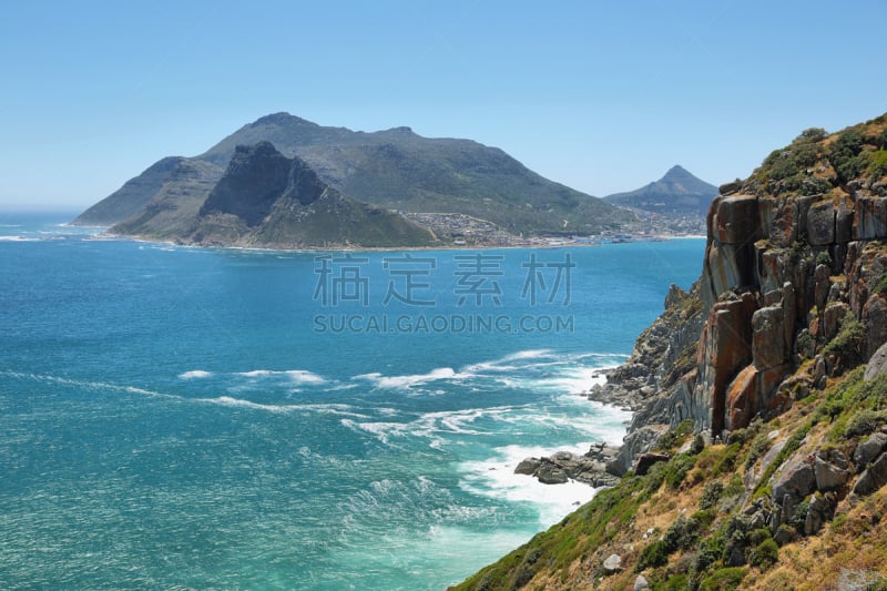 哈特湾,查普曼峰,看风景,水,天空,美,水平画幅,山,大西洋,开普敦