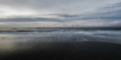早晨,创造力,环境,全景,图像,南卡罗来那,海浪,美国,米特海滩,无人