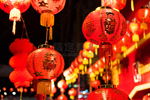 灯笼,红色,春节,传统节日,呵叻,中国元宵节,中国灯笼,大量物体,悬挂的,灯