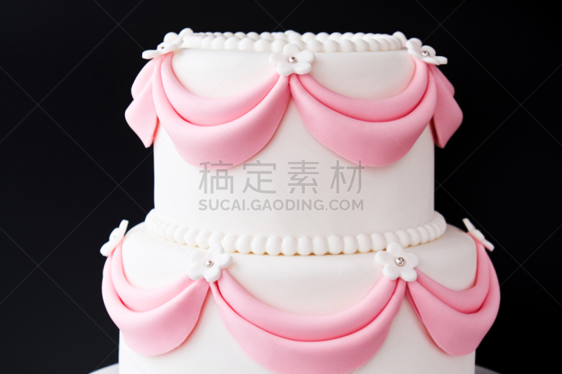 白色,粉色,酥皮糕点,结婚蛋糕,黑色背景,化学元素周期表,传统,事件,背景分离,蛋糕