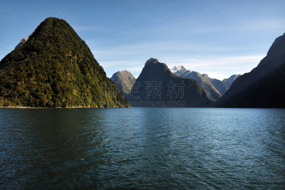 新西兰,峡湾,doubtful sound,milford track,主教法冠,米佛峡湾,水平画幅,雪,瀑布,无人