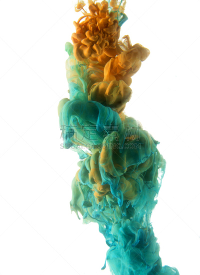 彩色图片,水滴,光盘盒,烟,墨水,垂直画幅,水,纹理效果,水下