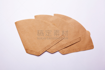 咖啡滤纸,牛皮纸,剪贴路径,生食,背景分离,清新,汤匙,简单,图像,堆