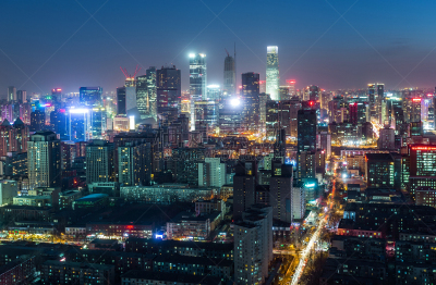 北京,北京cbd国际高尔夫国际俱乐部,三里屯,天空,水平画幅,高视角,夜晚,无人,户外,都市风景