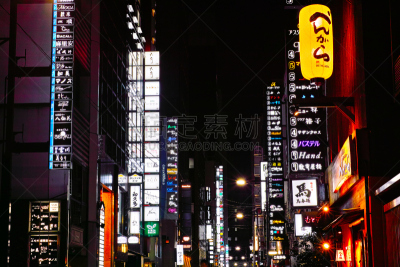 银座,市区,霓虹灯,建筑业,东亚,2015年,户外,布告栏,城市