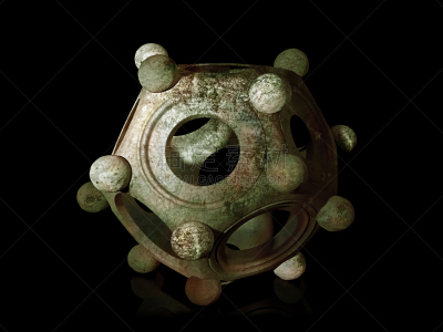 十二面体,罗马风格,五边形,古罗马,洞,秘密,远古的,考古学,青铜,古老的