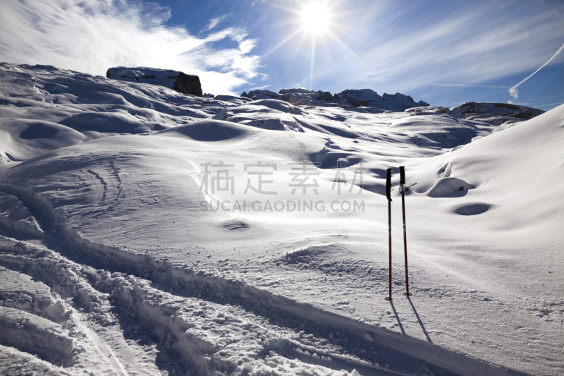 山脉,福尔加里达,最大,洛矶山脉,水平画幅,山,易接近性,雪,无人,滑雪坡