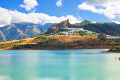 萨阿拉,全景,在上面,河流,加的斯,水平画幅,地形,建筑,无人,乡村